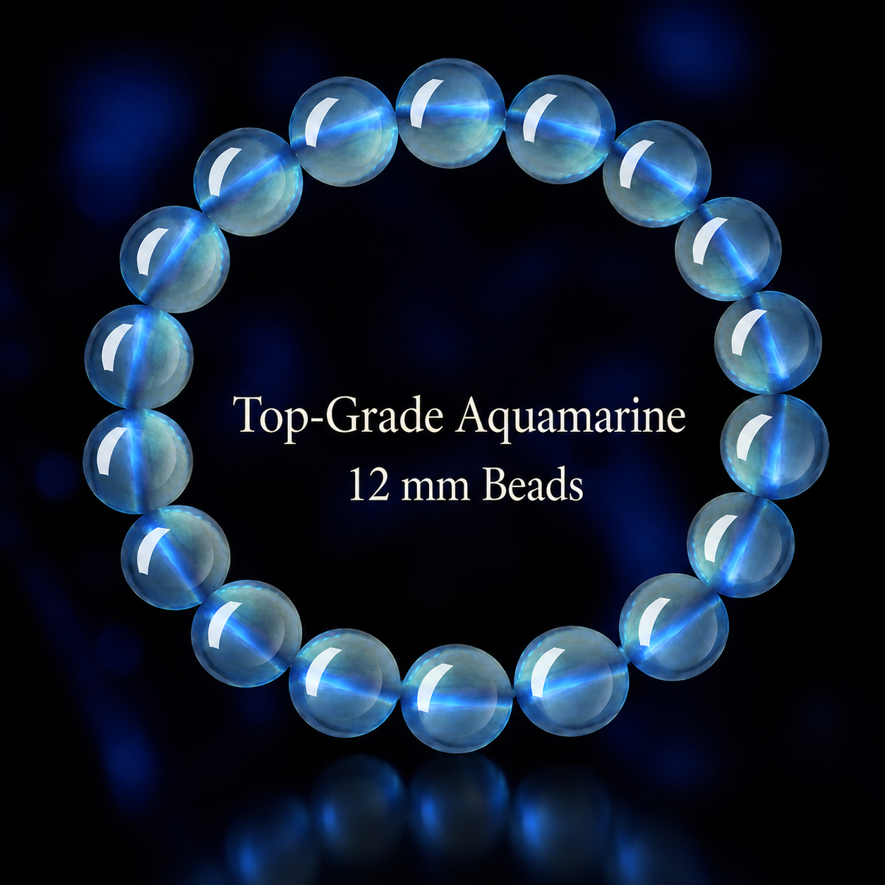 Premium Aquamarine Calm & Communication Bracelet