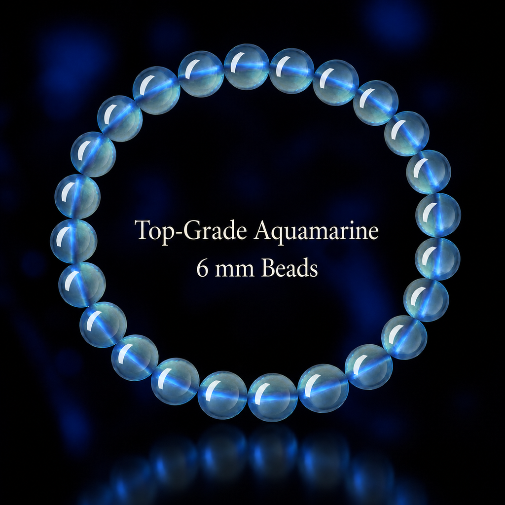 Premium Aquamarine Calm & Communication Bracelet