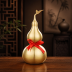 Brass Blessing Gourd Feng Shui Display Ornament – Prosperity, Protection & Harmony