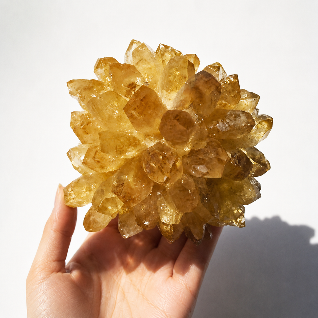Golden Citrine Crystal Cluster – Wealth & Abundance
