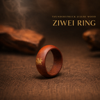 Blessed Taoist Lightning-Struck Jujube Wood Sacred Sigil Ring