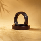 Lightning-Struck Jujube Wood Protection Ring – Grounding & Inner Strength