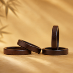 Lightning-Struck Jujube Wood Protection Ring – Grounding & Inner Strength