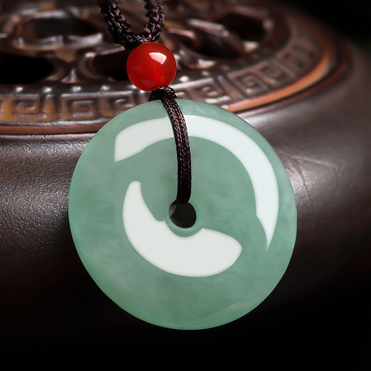 Jadeite Peace Buckle Protection & Harmony Pendant