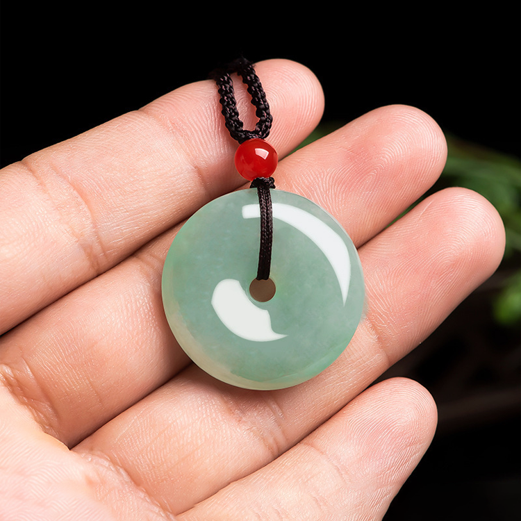 Jadeite Peace Buckle Protection & Harmony Pendant