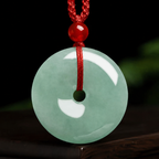 Jadeite Peace Buckle Protection & Harmony Pendant