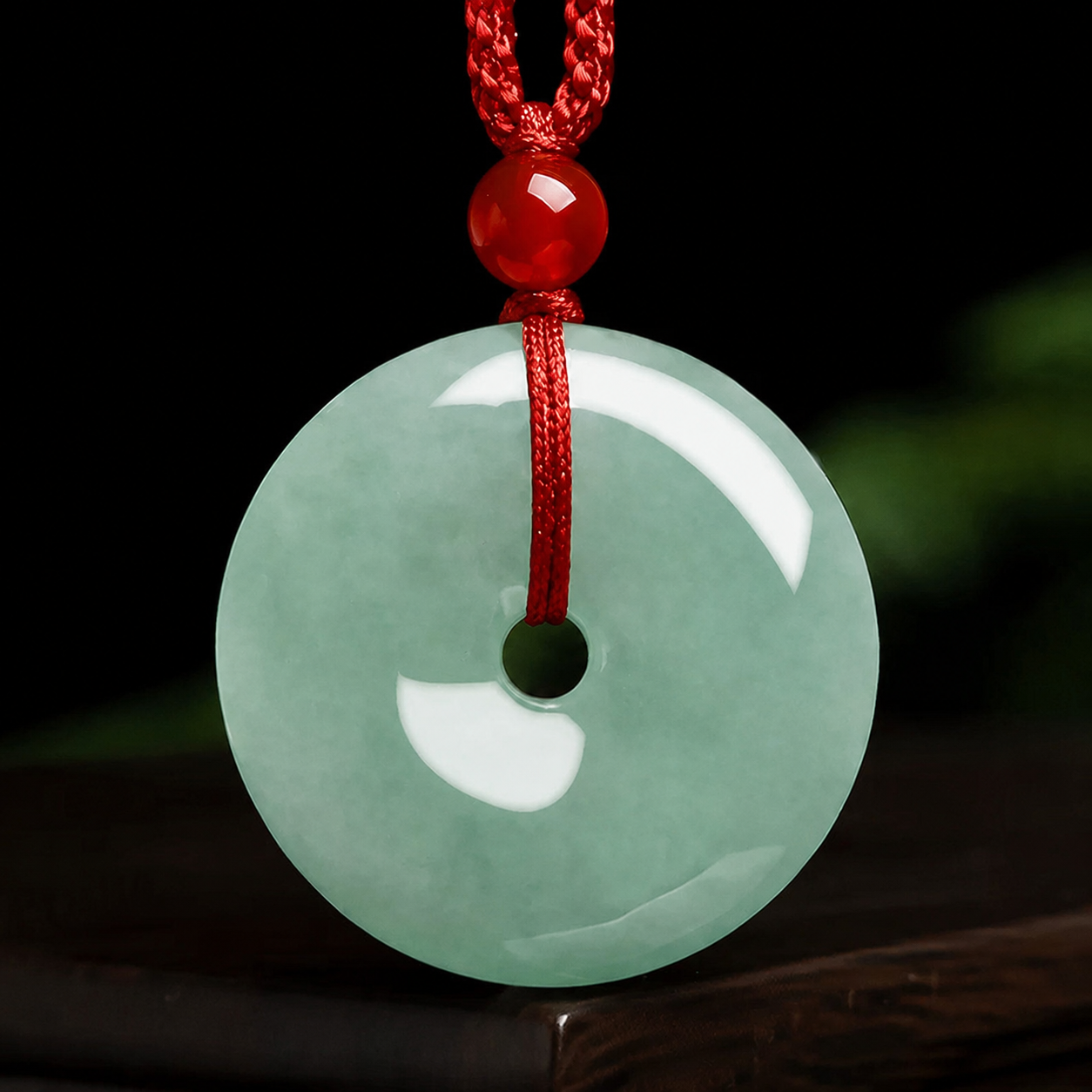 Jadeite Peace Buckle Protection & Harmony Pendant