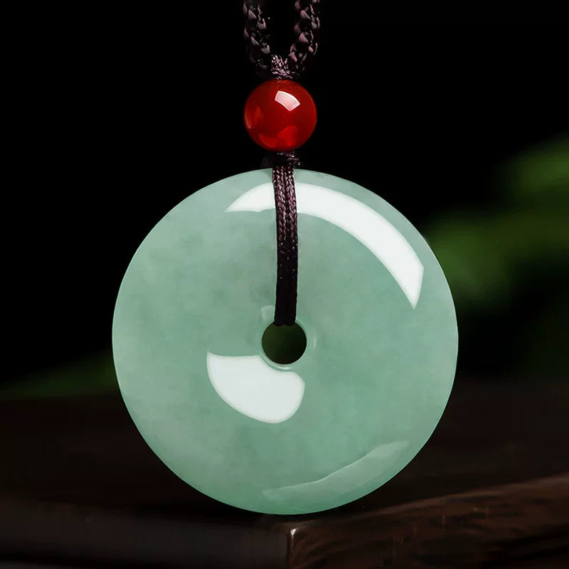 Jadeite Peace Buckle Protection & Harmony Pendant