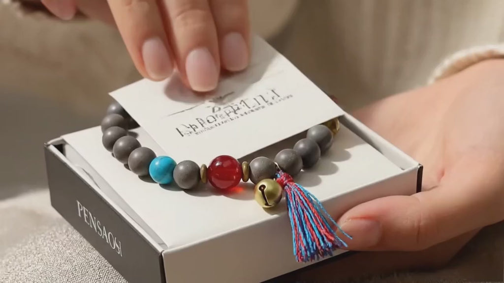 Gourd Hexiang Bead Bracelet with White Dragon Resin Bracelet