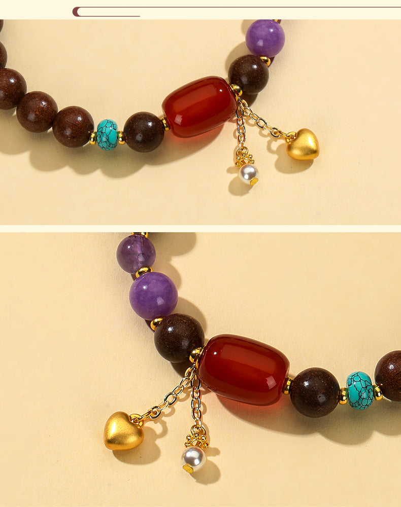 Goose-Pear Agate Bracelet