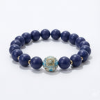 Purple Aura Hexiang Bead Bracelet