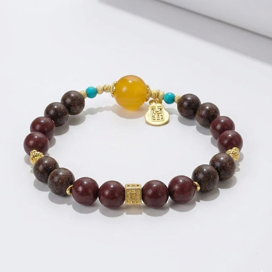 Auspicious Wealth-Bringing Hexiang Bead Bracelet
