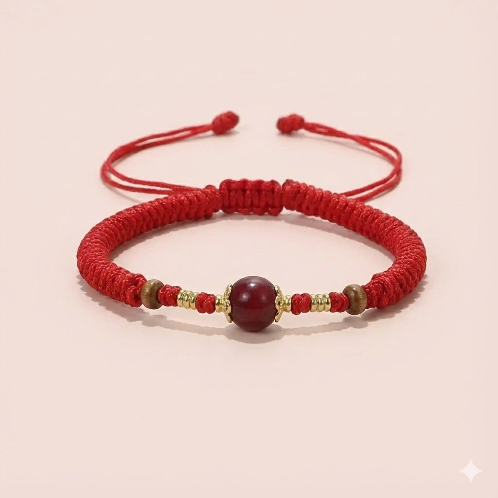 Single Floral Braided Bracelet