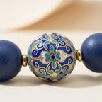 Purple Aura Hexiang Bead Bracelet