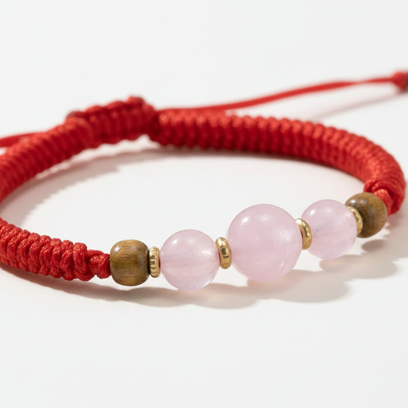 White Dragon Resin Hexiang Bead Braided Bracelet