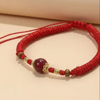 Single Floral Braided Bracelet