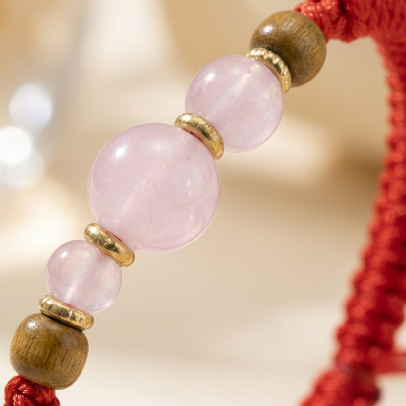 White Dragon Resin Hexiang Bead Braided Bracelet