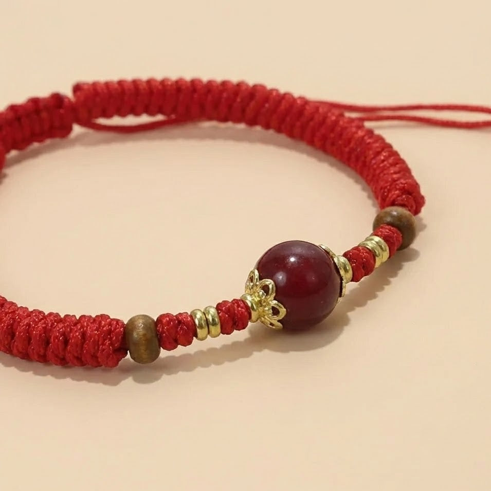 Single Floral Braided Bracelet