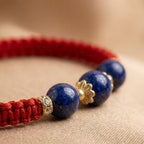 Purple Aura Hexiang Bead Braided Bracelet