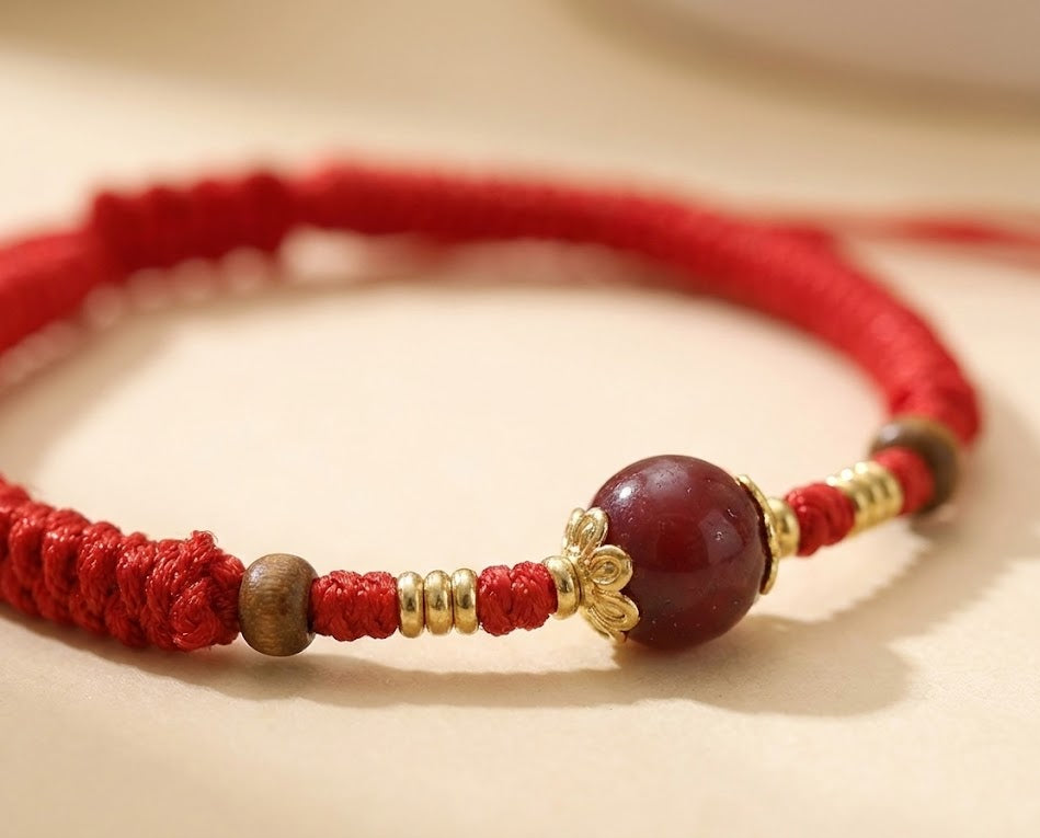 Single Floral Braided Bracelet