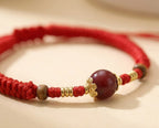Single Floral Braided Bracelet