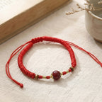 Single Floral Braided Bracelet