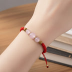 White Dragon Resin Hexiang Bead Braided Bracelet