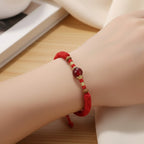 Single Floral Braided Bracelet