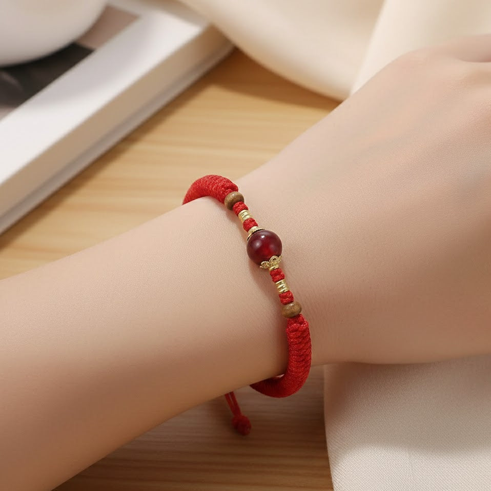 Single Floral Braided Bracelet