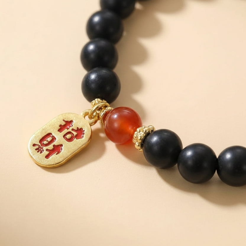 Wealth Attraction and Fortune Hexiang Bead Bracelet