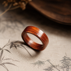 Zitan Red Sandalwood Grounding & Quiet Strength Ring