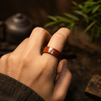 Zitan Red Sandalwood Grounding & Quiet Strength Ring