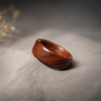 Zitan Red Sandalwood Grounding & Quiet Strength Ring